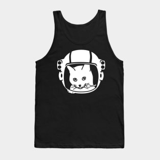 Cute & Funny Space Astronaut Cat Tank Top